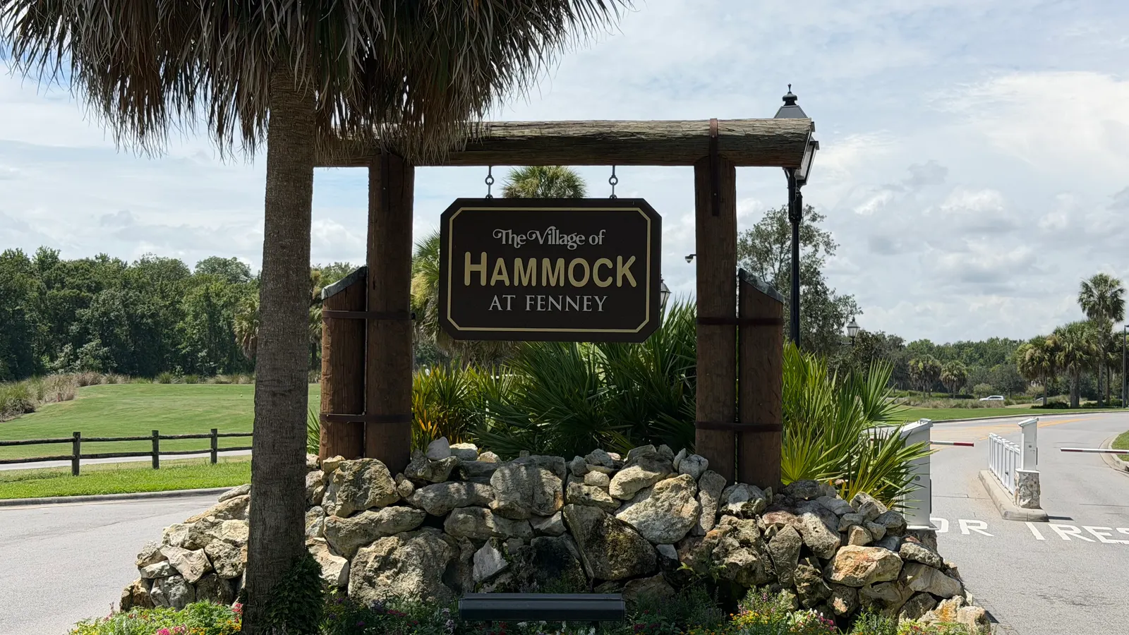 Village of Hammock at Fenney entrance sign in The Villages, FL