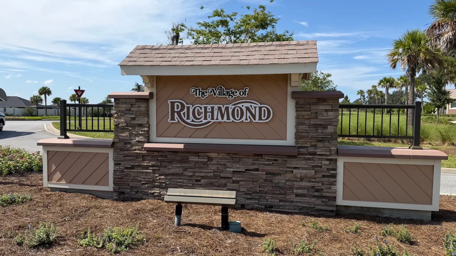 Village of Richmond entrance sign in The Villages, FL