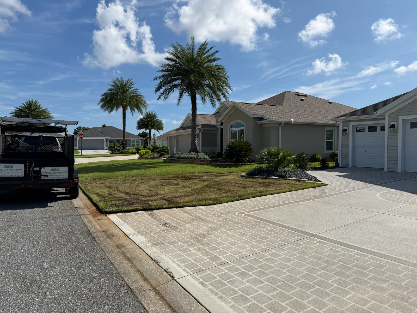 Healthy Central Florida lawn in spring